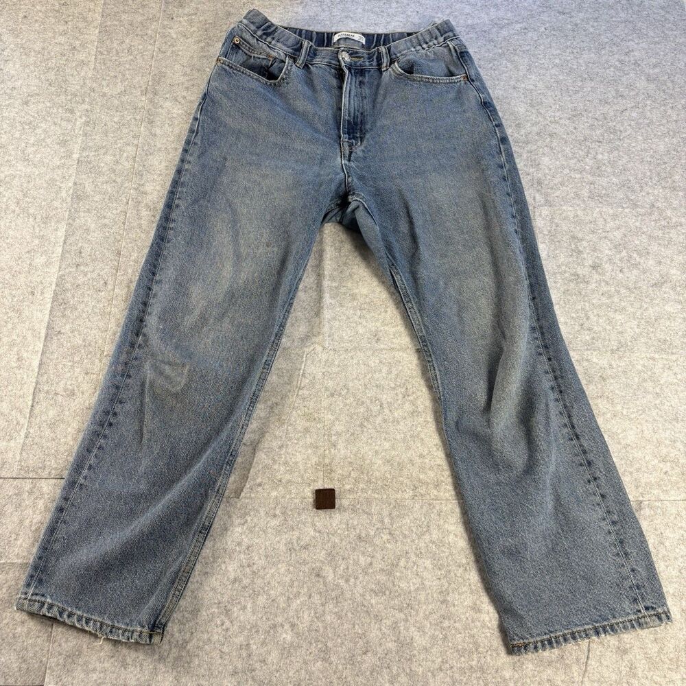 Pull&Bear Pull & Bear Straight Leg Medium Wash Mom Jeans Womens US 8 EU 40